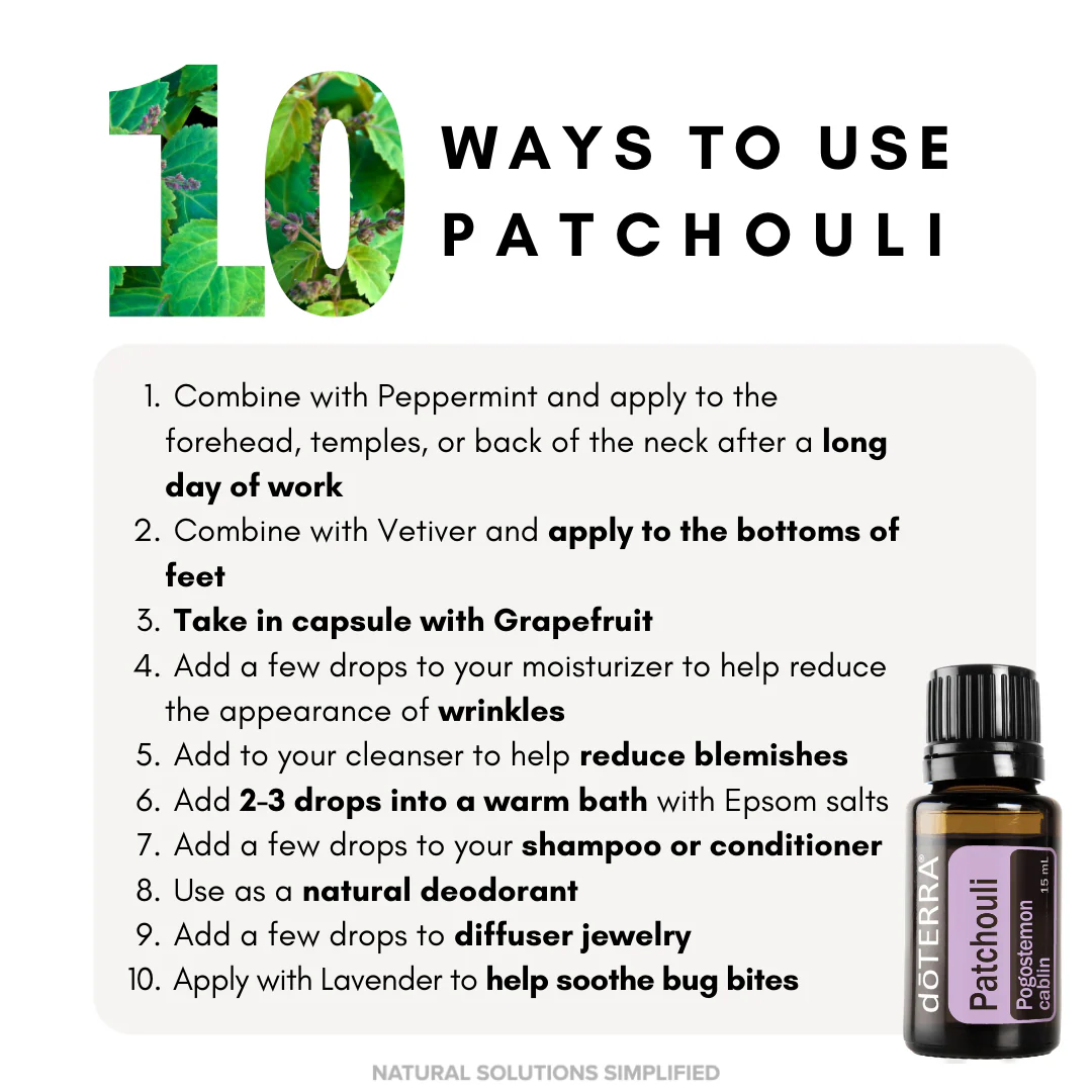 dōTERRA Patchouli Essential Oil - 15ml - Image 2