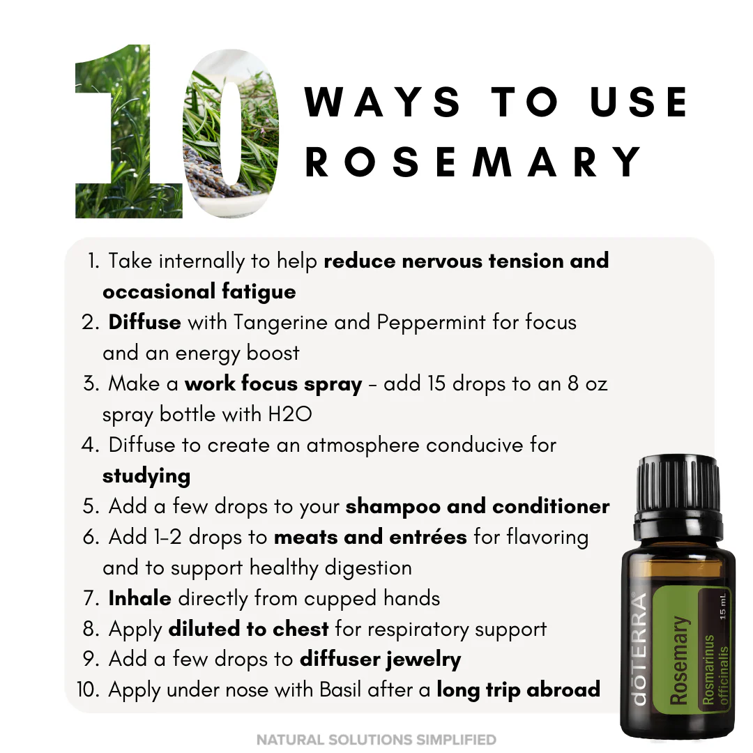 dōTERRA Rosemary Essential Oil - 15ml - Image 2